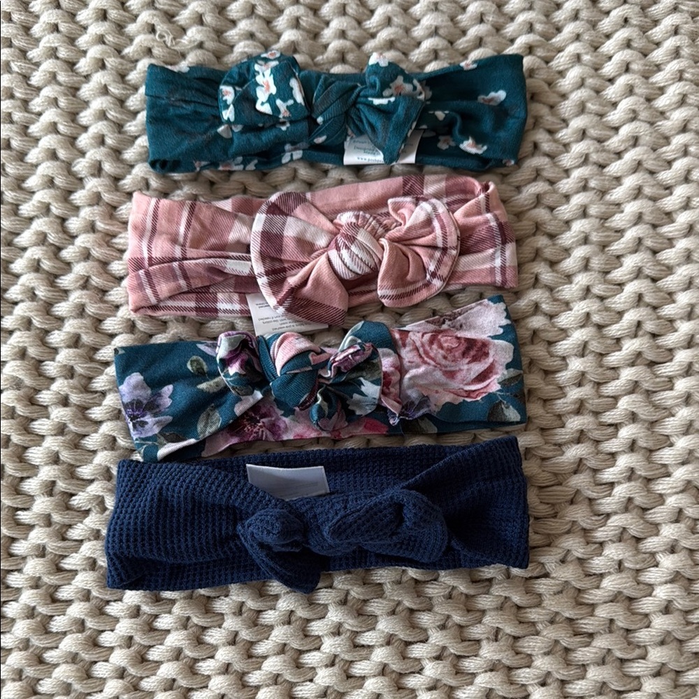 Posh Peanut Green and Pink Hair Accessories Set